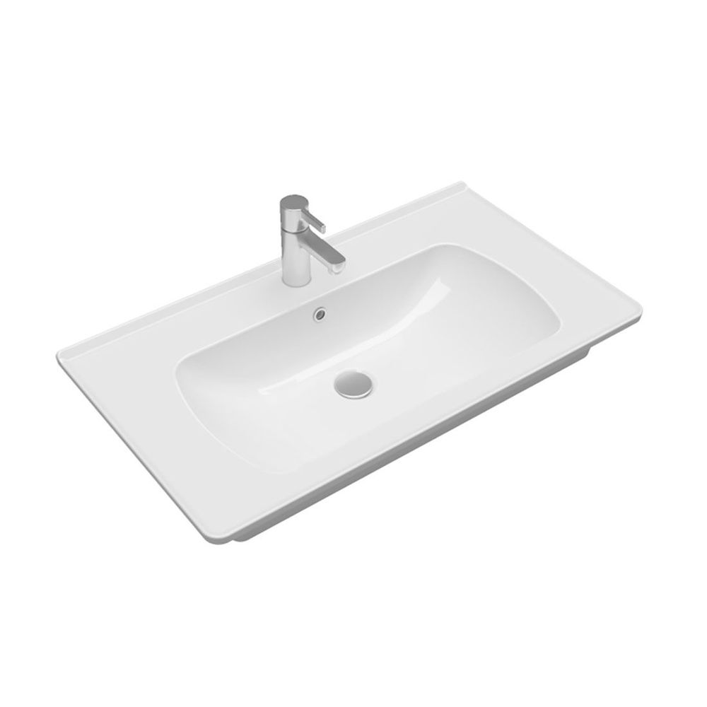 Seramiksan Saturn Flat Lavabo Beyaz 80Cm