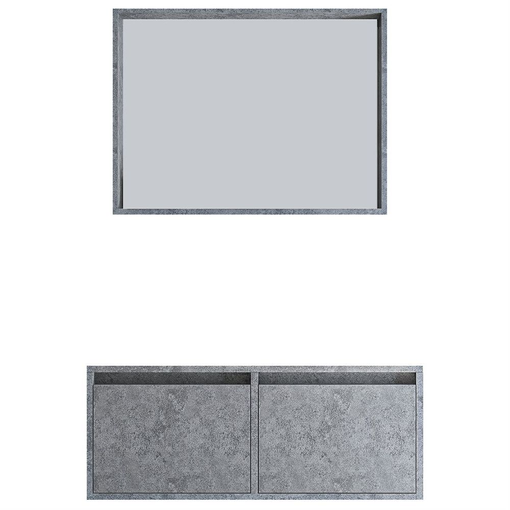 Stone Banyo Dolabı Takımı 2 li 120 Cm Stone