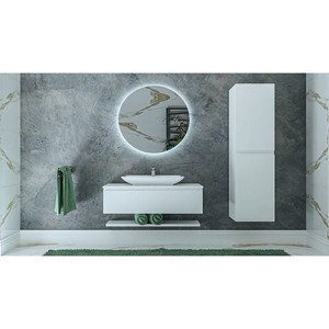  Flat Banyo Dolabı Takımı 3 lü 80 Cm Antrasit