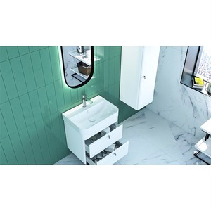  Mina Banyo Dolabı Takımı 2 li 48 Cm Beyaz