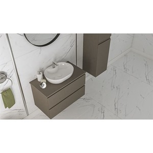  Egra Laq 1 Çekmece Banyo Alt Dolap 100 Cm Beyaz