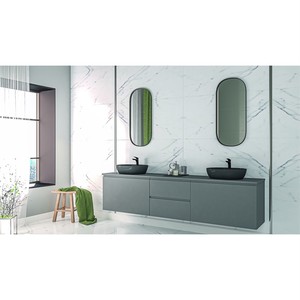  Egra Laq 2 Çekmece Banyo Alt Dolap 80 Cm Koyu Bej