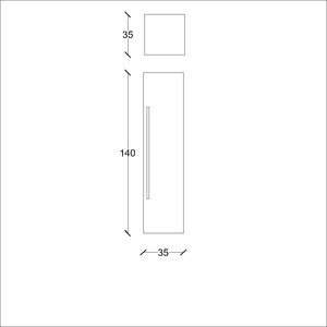  Tesa Banyo Boy Dolap 35 Cm Gri