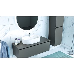  Arsu Banyo Dolabı Takımı 2 li 80 Cm Mavi