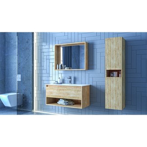  Espa Banyo Dolabı Takımı 3 lü 80 Cm B.Ahşap