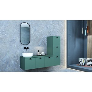  Puzzle Banyo Lavabo Dolabı 40 Cm Pastel Mavi