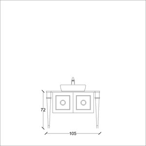  Pera Banyo Alt Dolap 100 Cm Parlak Siyah