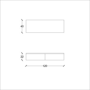  Solid Banyo Çekmece Ünitesi 120 Cm Beyaz