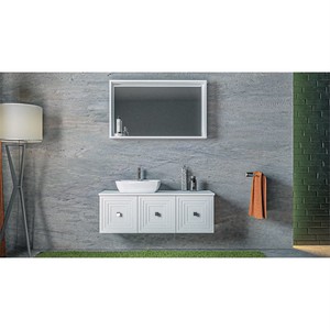  Zen Banyo Dolabı Takımı 2 li 80 Cm Beyaz