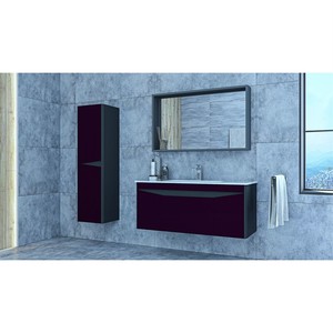  Futura Banyo Dolabı Takımı 2 li 100 Cm Lacivert