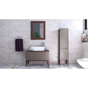  Yusa Banyo Alt Dolap 80 Cm Mavi