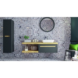  Natur Banyo Alt Dolap 80 Cm Beyaz