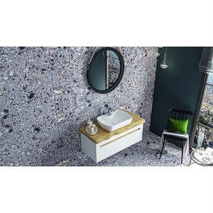  Natur Banyo Alt Dolap 80 Cm Beyaz