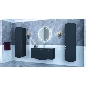  Kast Banyo Dolabı Takımı 2 li 80 Cm Antrasit