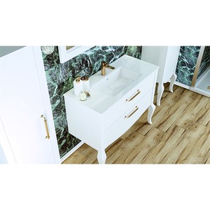  Atlas Banyo Dolabı Takımı 2 li 80 Cm Beyaz