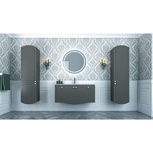  Kast Banyo Dolabı Takımı 2 li 120 Cm Lacivert