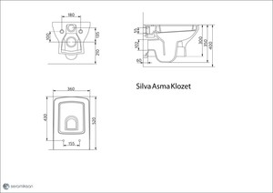  Silva Asma Klozet (Kapak Dahil)