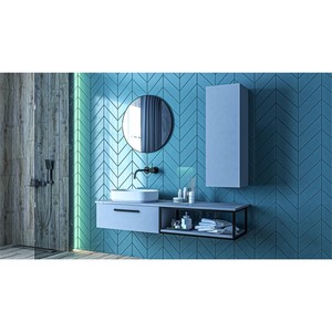  Form Banyo Alt Dolap 120 Cm Gri