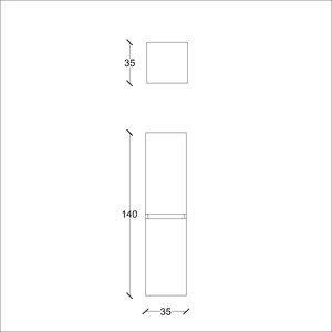  Retta Banyo Boy Dolap 35 Cm B.Ahşap