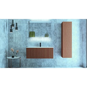  Veta Banyo Alt Dolap 80 Cm Ceviz Kaplama