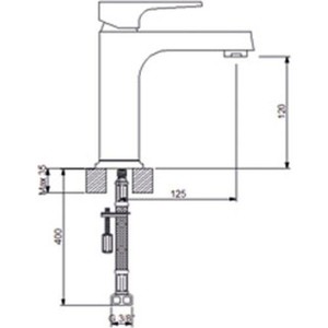  Newarc Aqua Lavabo Bataryası-Siyah